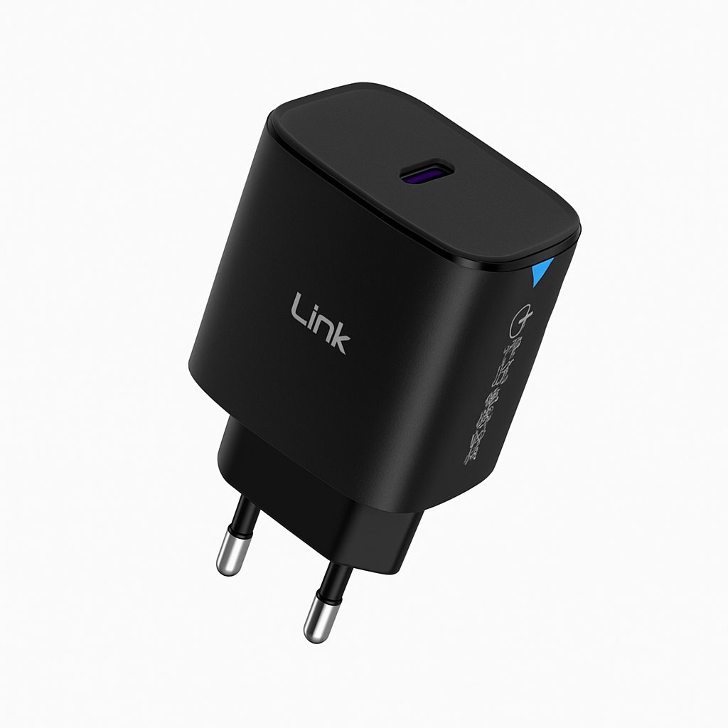 LinkTech C310 Safe 25W Hızlı Şarj Adaptörü Siyah