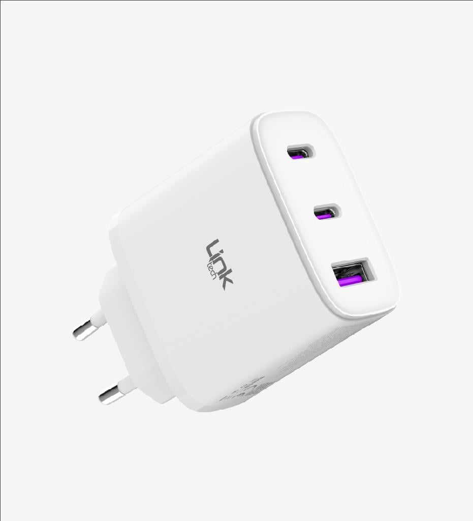 LinkTech C317 Safe 3 Çıkış'lı 45W Hızlı Şarj Adaptörü 