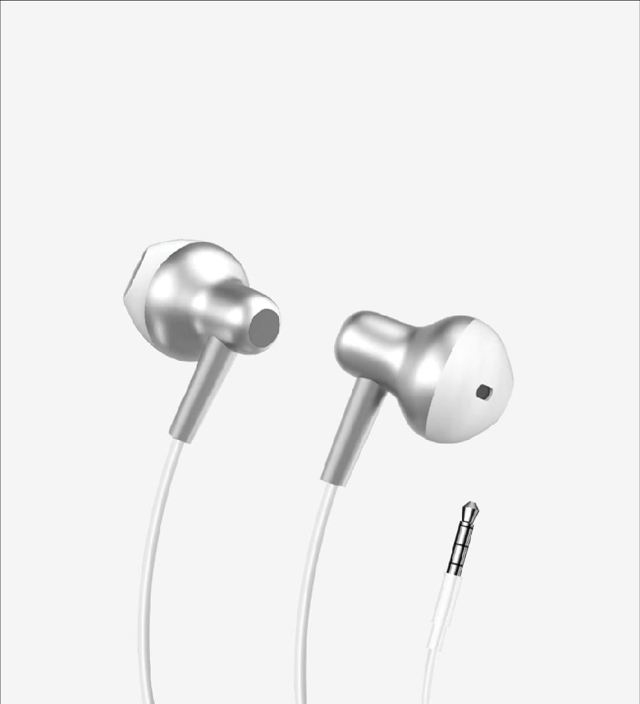 LinkTech H677 Premium Metal Super Bas Kulak içi 3.5mm AUX Kablolu Mavi Kulaklık