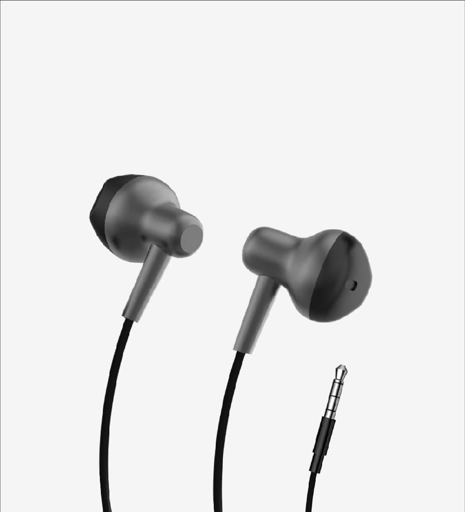 LinkTech H677 Premium Metal Super Bas Kulak içi 3.5mm AUX Kablolu Mavi Kulaklık