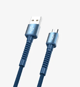 LinkTech K551 Safe & Fast 1m Örgülü Metal Başlı Micro USB Şarj Kablosu