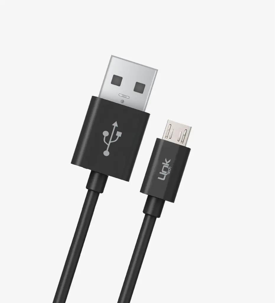 LinkTech K558 Strong 1m 2.4A Micro USB Şarj Kablosu Siyah