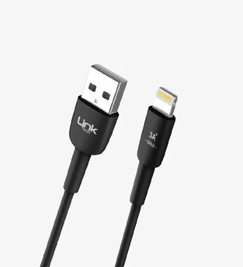 LinkTech K601 Soft & Fast 1m 3A Lightning USB Şarj Kablosu
