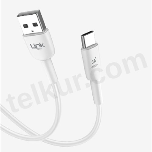 LinkTech K602 Soft & Fast 1m 3A USB-C Şarj Kablosu