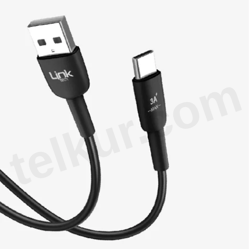 LinkTech K602 Soft & Fast 1m 3A USB-C Şarj Kablosu
