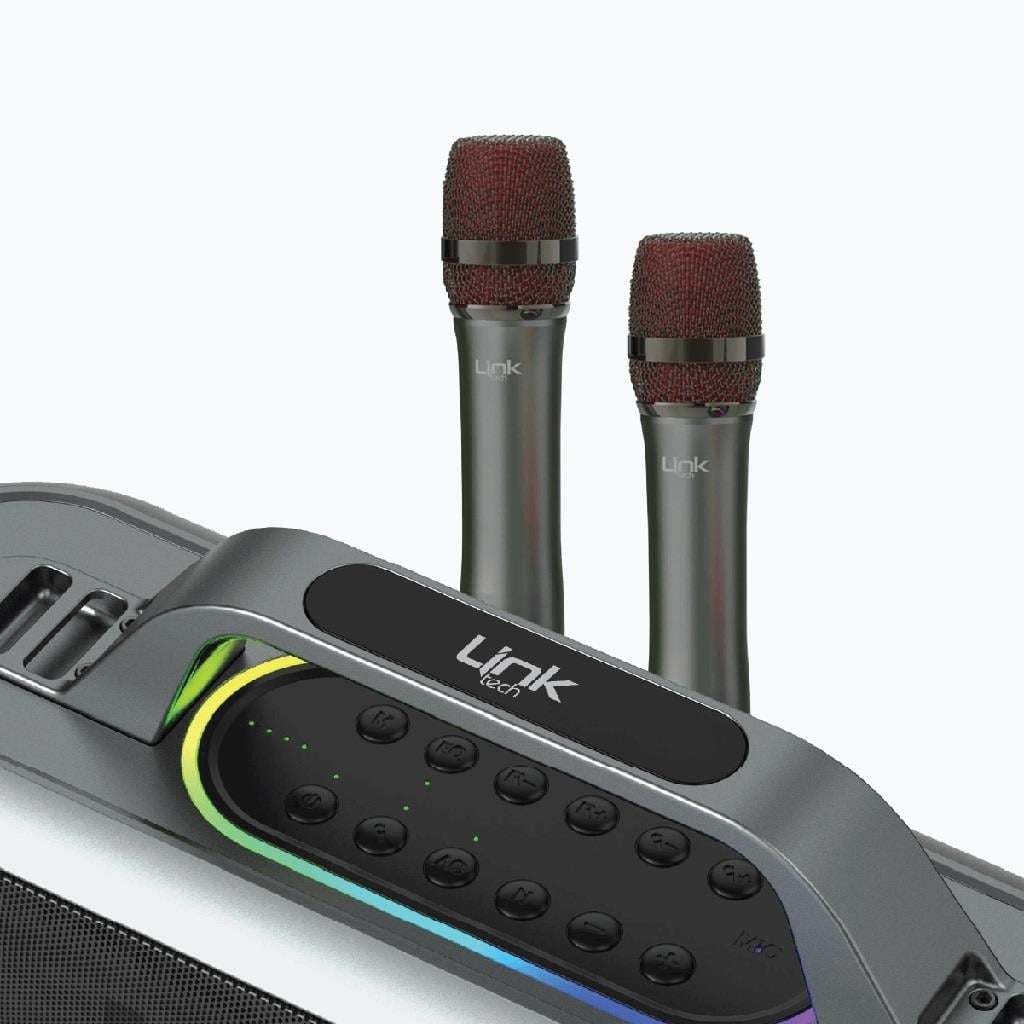 Linktech M420 Premium Extra Bass Çift Mikrofonlu Kablosuz Hoparlör