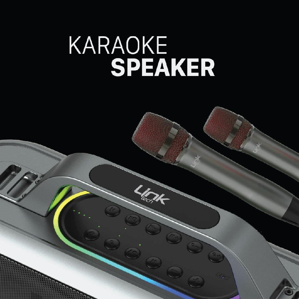 Linktech M420 Premium Extra Bass Çift Mikrofonlu Kablosuz Hoparlör