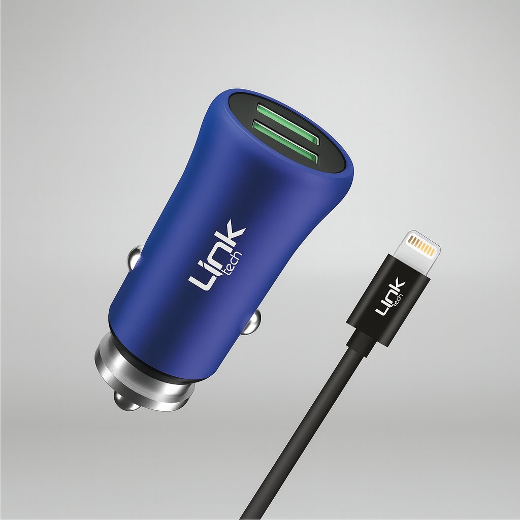 LinkTech M582 Metal Lightning USB Araç Şarj Aleti 