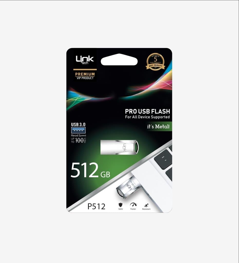 LinkTech P512 Premium Pro 100mb/s 512GB USB 3.0 Flash Bellek