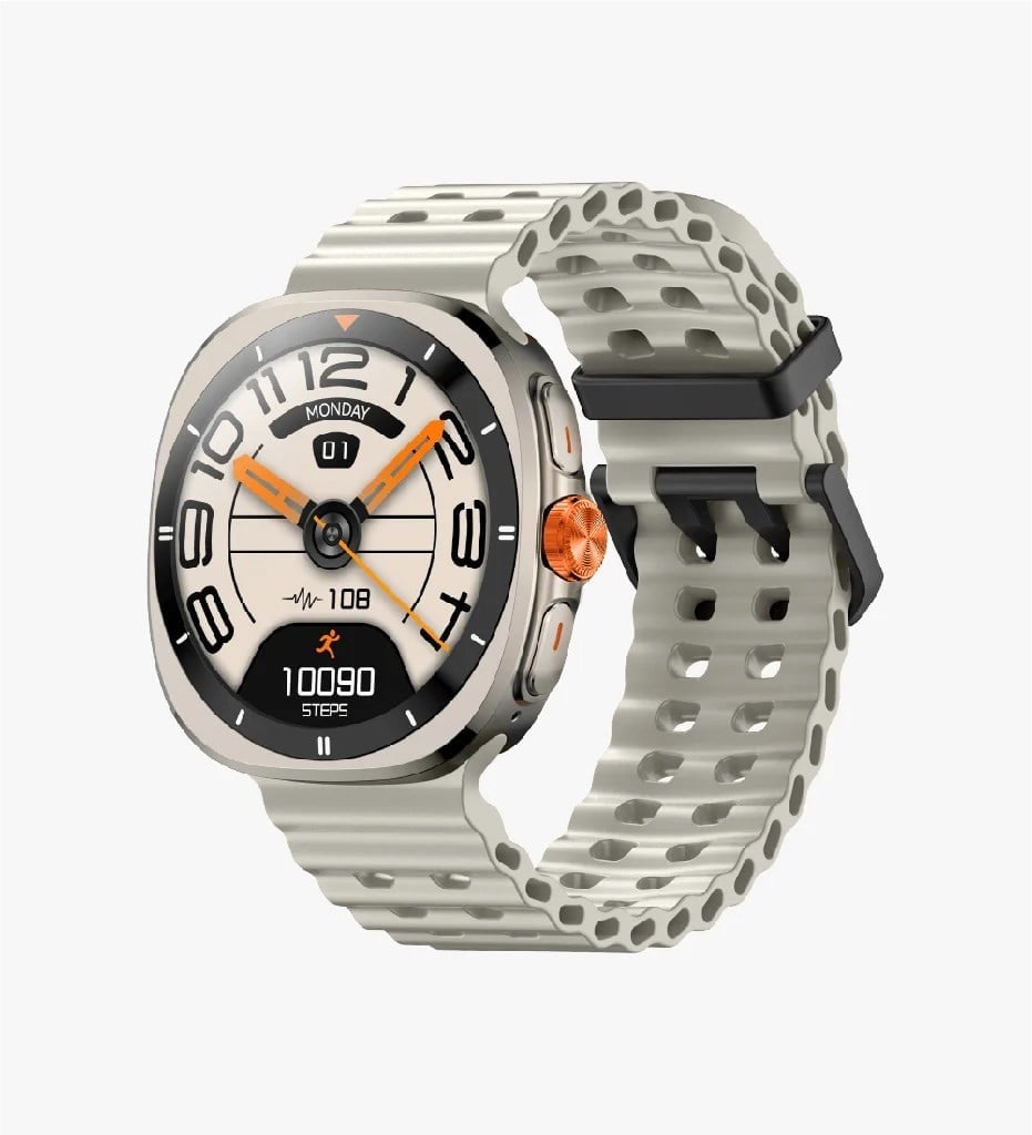 Linktech S106 Premium LT Watch 46mm Süper Amoled IP68 Suya Dayanıklı Akıllı Saat  (BEYAZ)