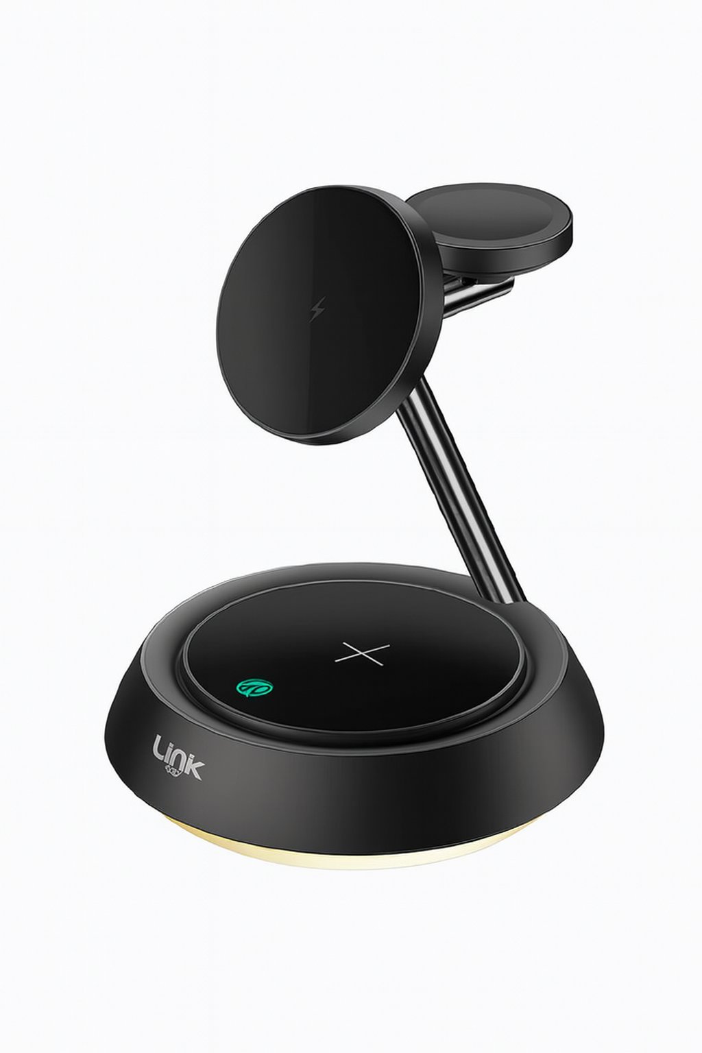 LinkTech W797 Premium 3'ü 1 Arada Masa Üstü Wireless Telefon Tutacağı & Şarj Aleti 