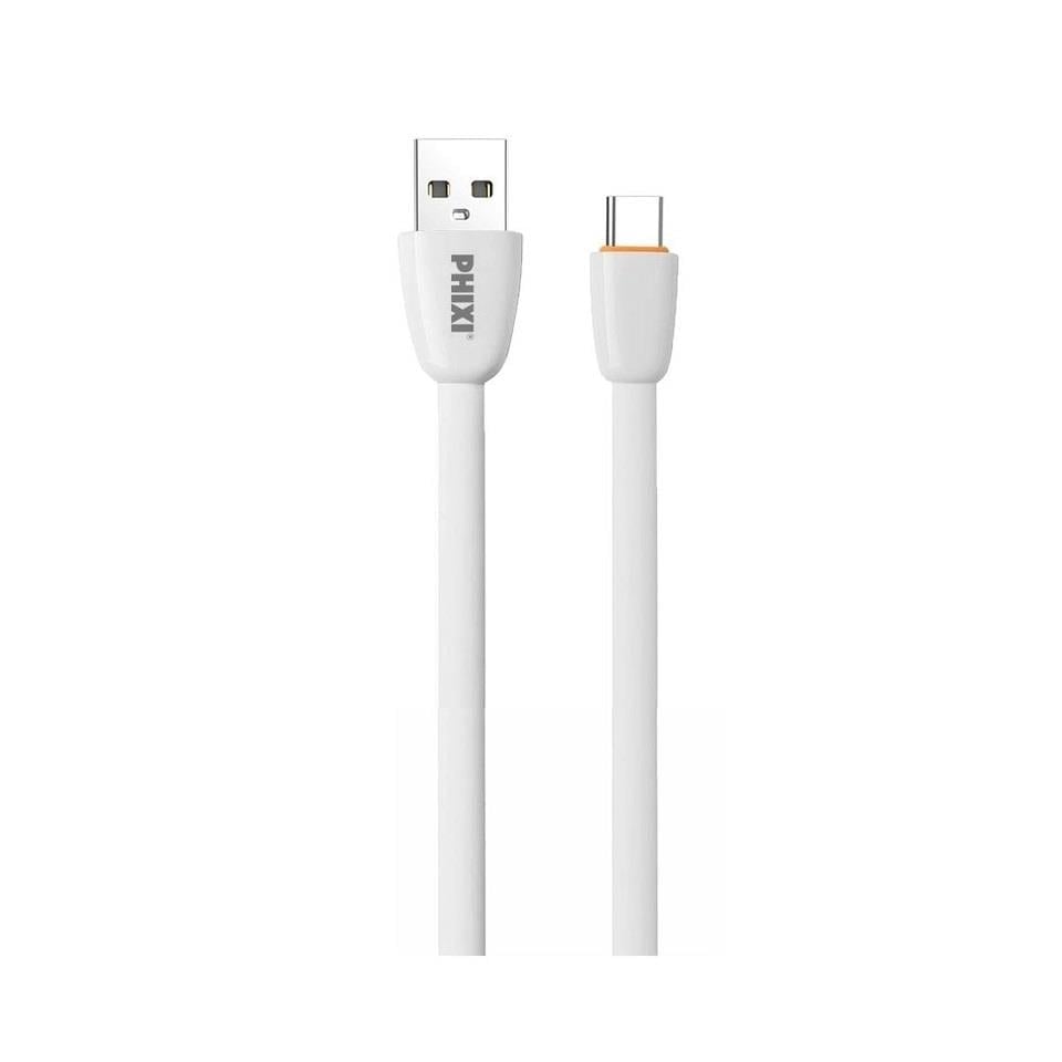 Phixi CB411T Force Yassı Kablolu 100 Cm Type-C USB Şarj ve Data Kablosu