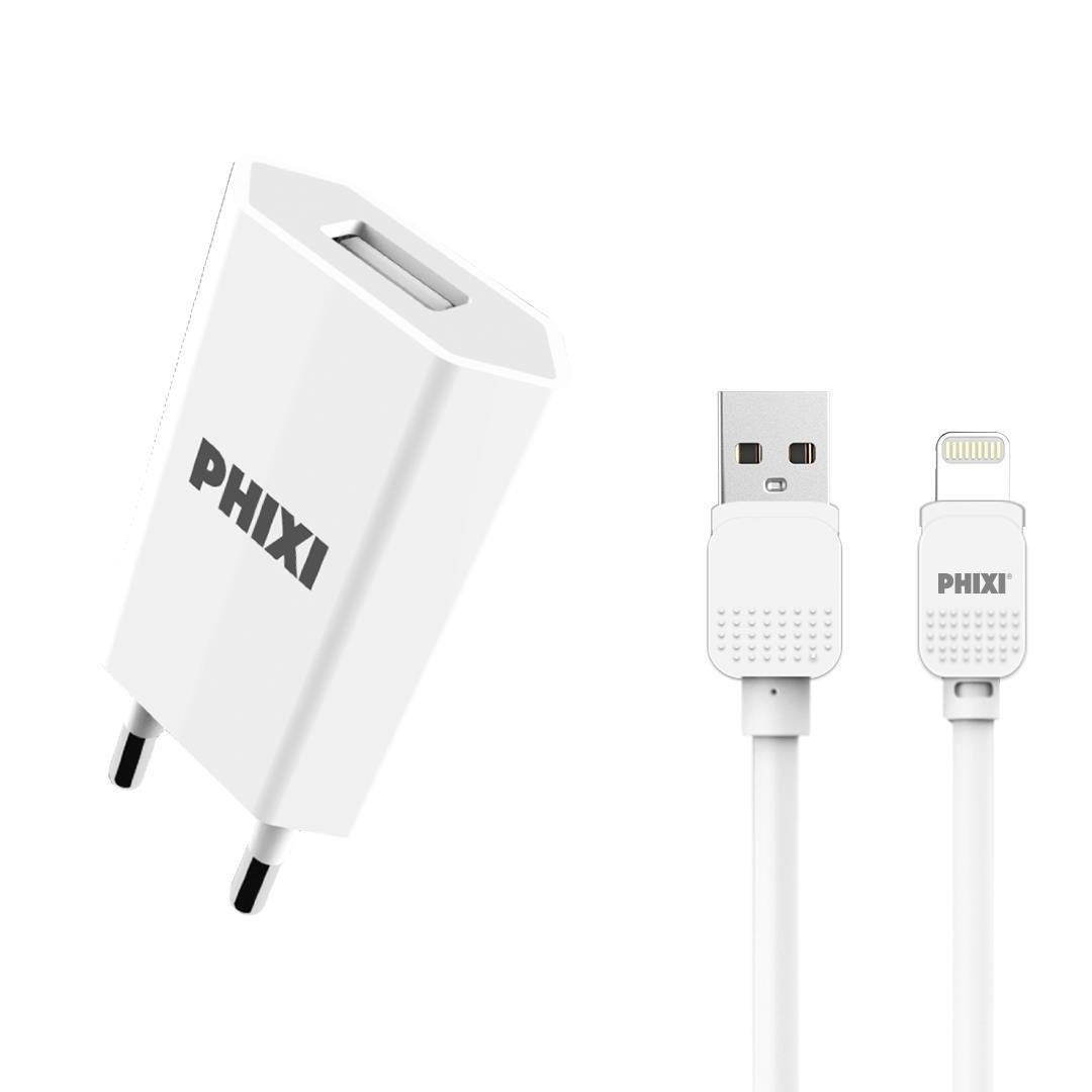 Phixi PCH201L Basic 2.1A Lightning Kablolu Şarj Cihazı