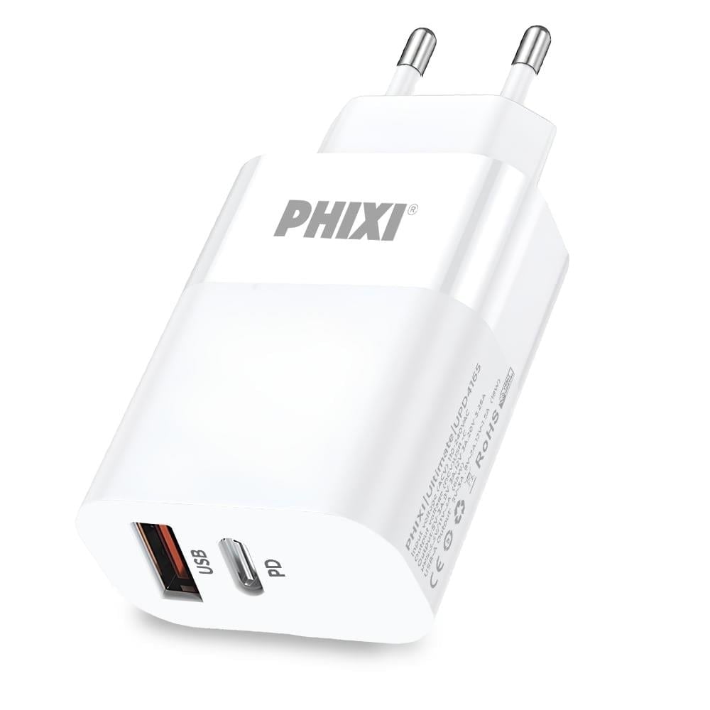 PHİXİ ULTİMATE UPD4165 65W PD ÇİFT ÇIKIŞLI HIZLI ŞARJ ADAPTÖR