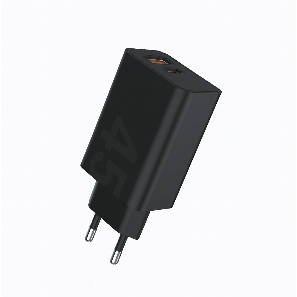 T462e Strong Çevre Dostu 45W PD Çift Port Hızlı Şarj Başlığı Beyaz
