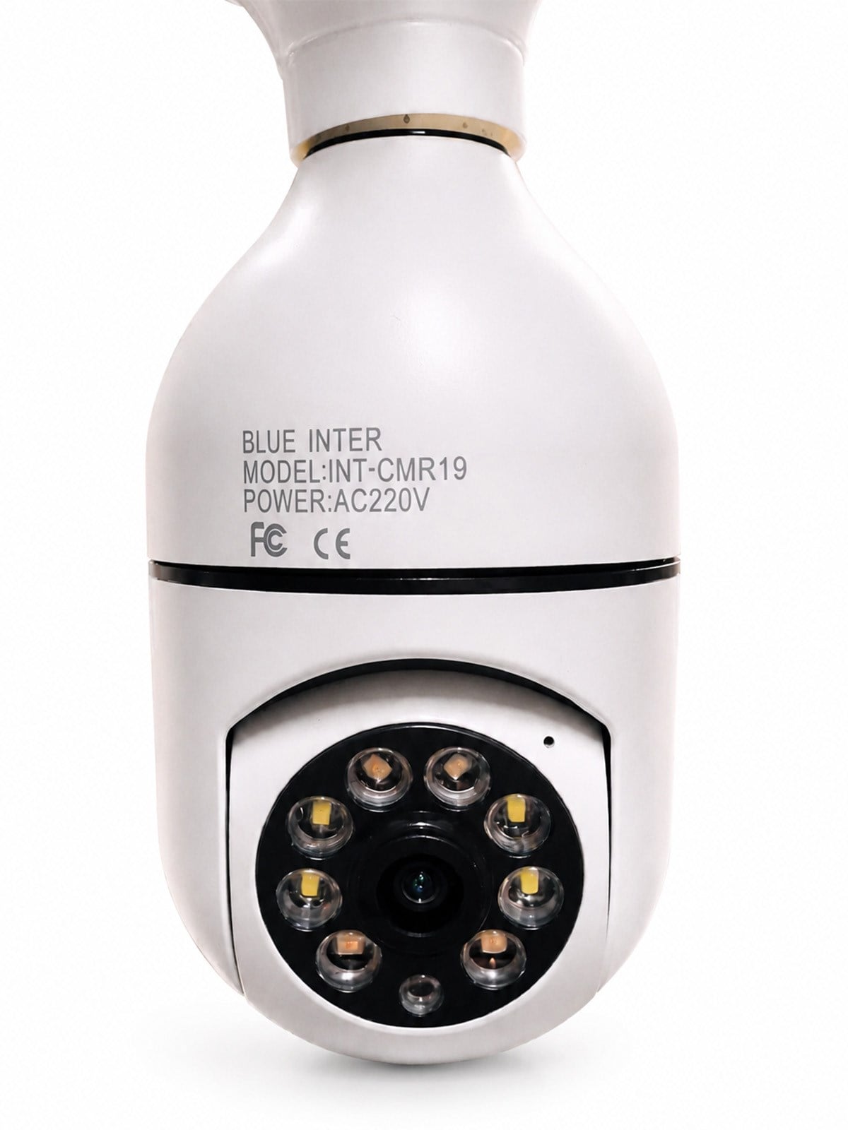 TELKUR Cmr-19 Wifi 360 Panoramik Ampul Kamera Gece Görüş Ses Akıllı Hareket Algılayıcı Güvenlik Kamerası