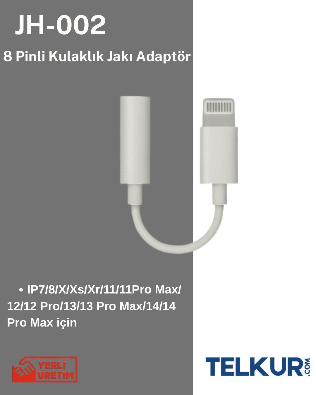 TELKUR IPhone Uyumlu Kulaklık Çevirici Lightning Aux Dönüştürücü