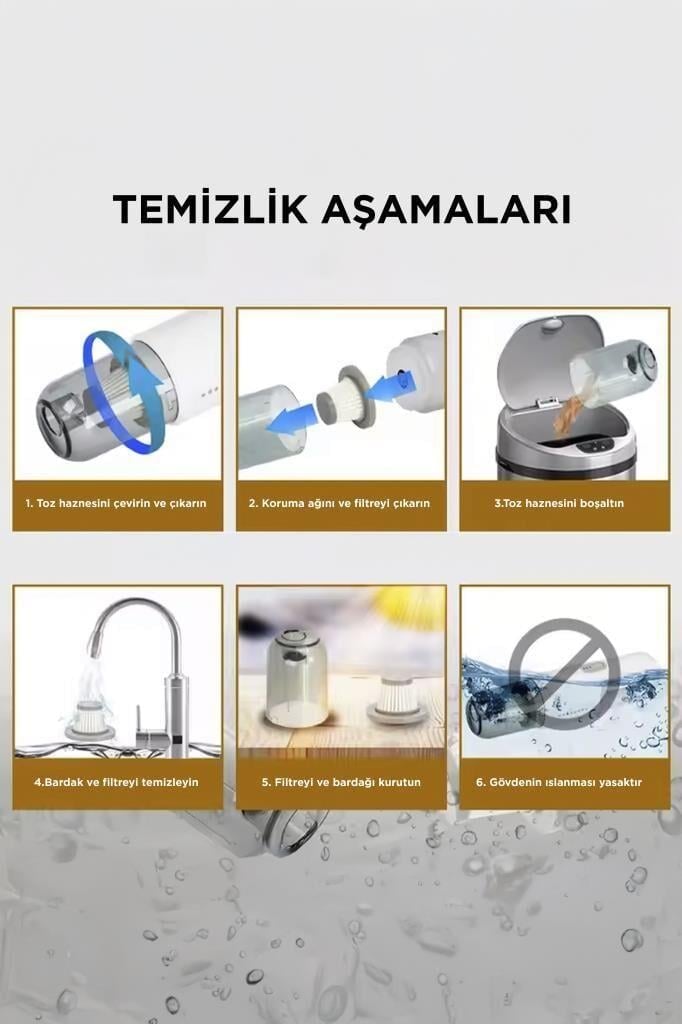 Torima A-031 Siyah Şarjlı Araç EL Süpürgesi
