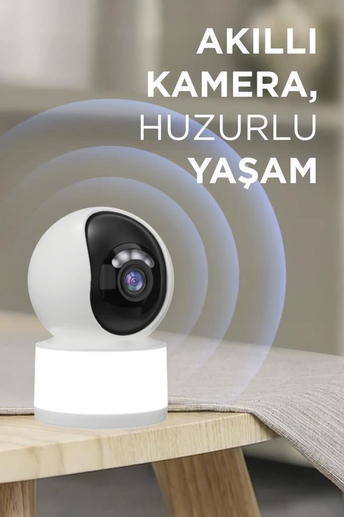 Torima CMR31 Güvenlik Kamerası Led Işıklı Wifi Full Hd Smart Ip Kamera Beyaz