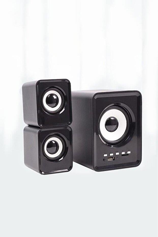 TORİMA D23 Bluetooth Hoparlör 3.5mm Jack Kablolu Bilgisayar Hoparlörü Siyah