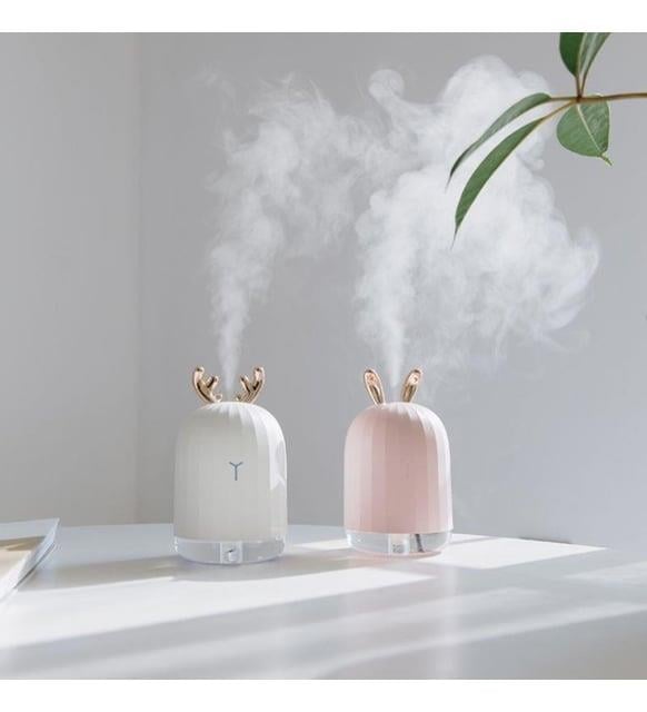 Torima H1 Sevimli Geyik Mini 220ml Hava Nemlendirici Buhar Makinesi Ve Aroma Difüzörü Beyaz