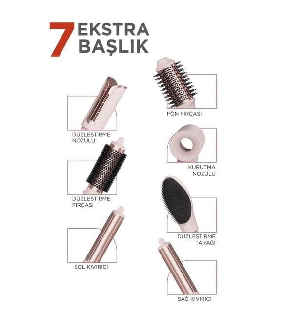TORIMA THD-01 PINK 7IN1  MULTI STYLER AIRWRAP