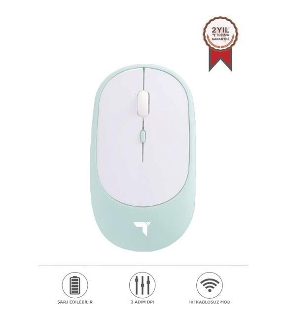 Torima TM-16 Kablosuz Çift Modlu Sessiz Mouse Fare