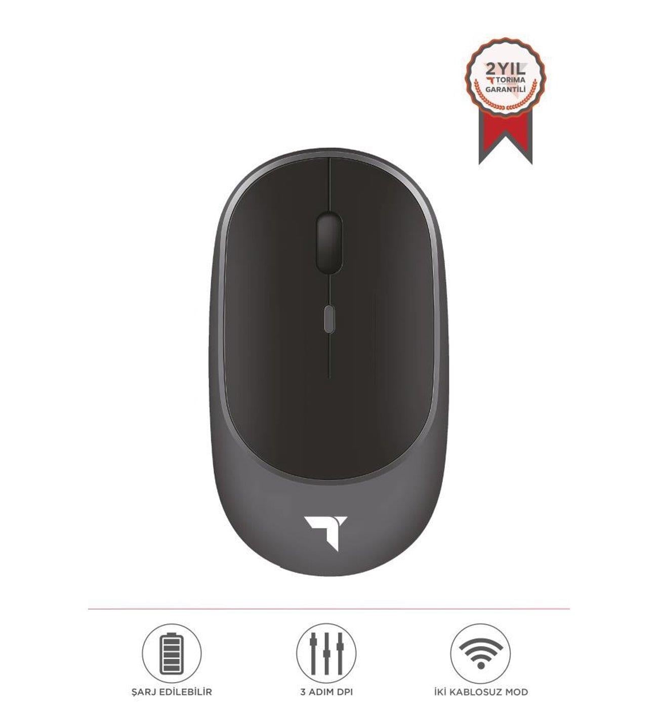 Torima TM-16 Kablosuz Çift Modlu Sessiz Mouse Fare
