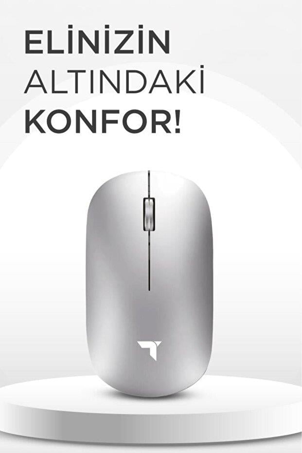 Torima TM-19 Gri Çift Modlu Sessiz Kablosuz Mouse Fare