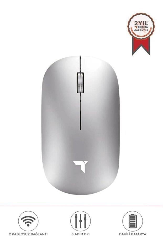 Torima TM-19 Gri Çift Modlu Sessiz Kablosuz Mouse Fare