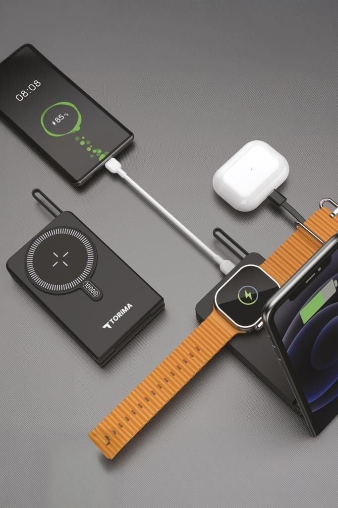 Torima TRM-1019 10000 mAh MagSafe (Kablosuz) Type-C 22,5 W Hızlı Şarj Powerbank
