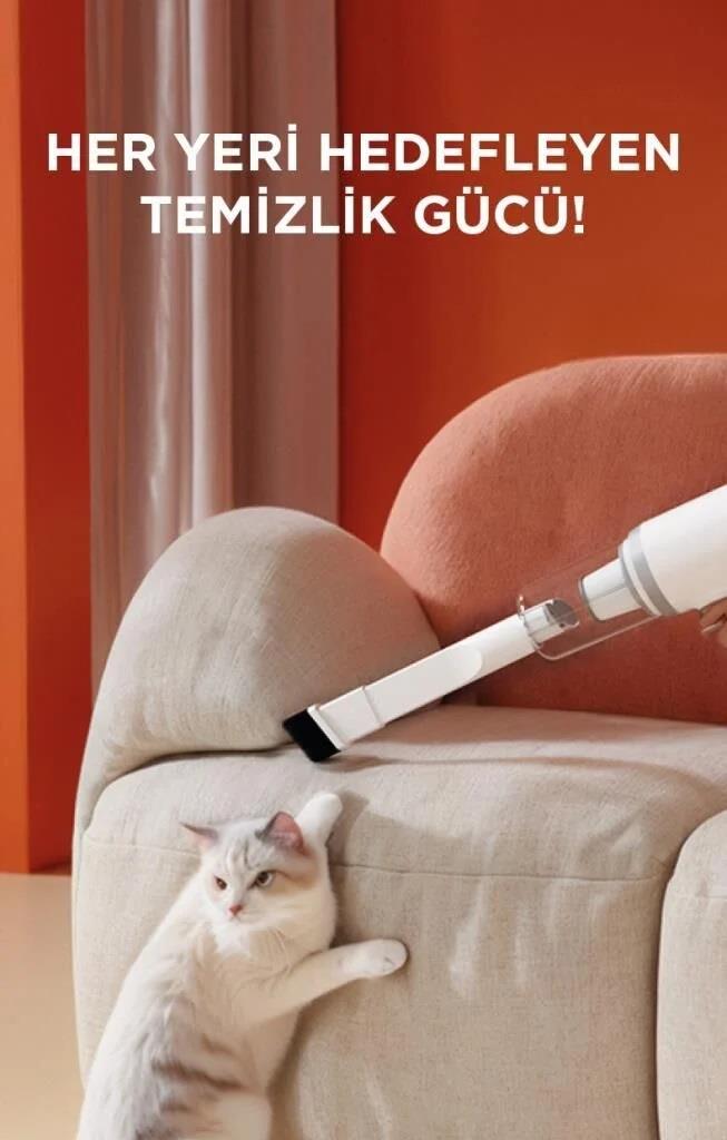 Torima TVC-01 Beyaz Elektrikli Dikey Süpürge 600W Vakum Süpürge