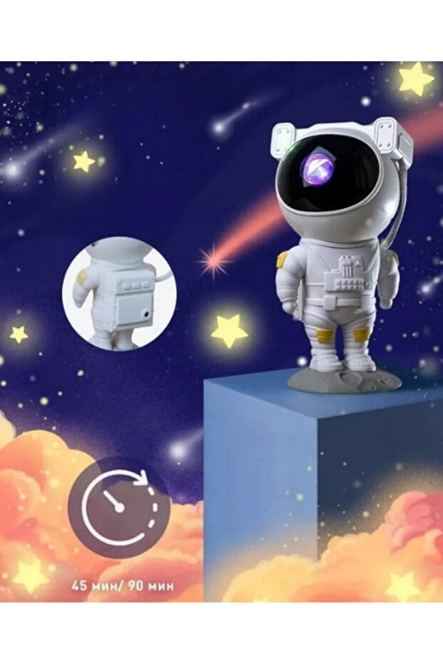 Uyku Problemi Çeken Çocuklar İçin Astronot Gece Lambası