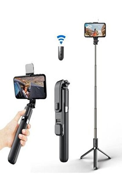 Uzatılabilir Katlanabilir Telefon Tripodu – 360° Döner, Hafif ve Taşınabilir Profesyonel Selfie Standı