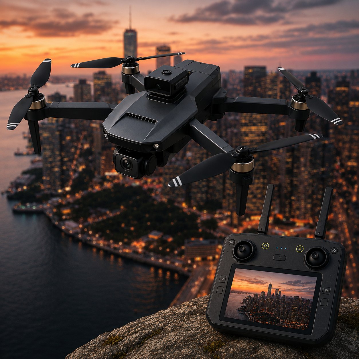 WBRC W9 Drone –  GPS Takip, Katlanabilir Tasarım, Uzun Menzil