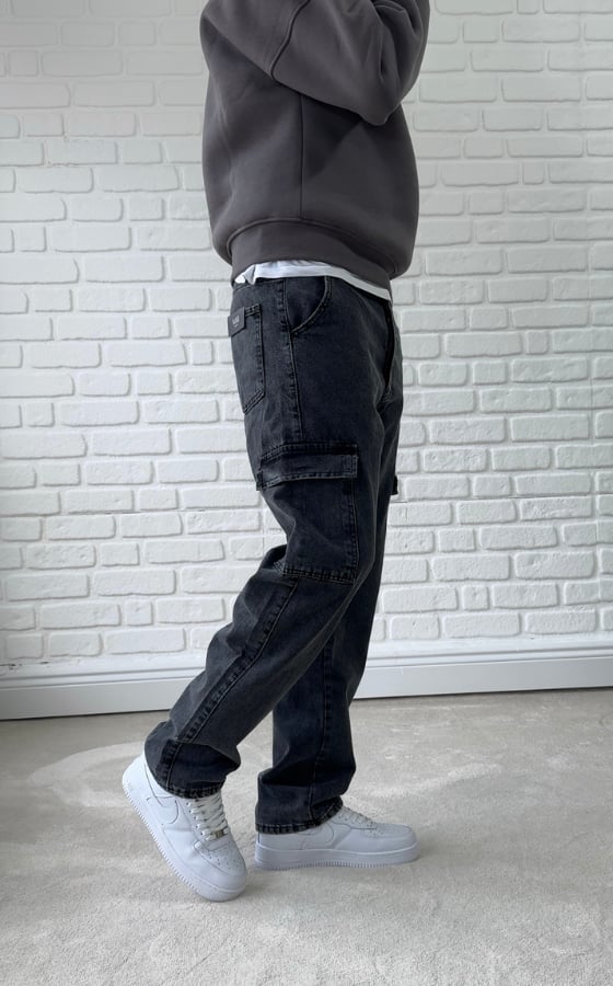 Antrasit Gri Kargo Cepli Baggy / BGT01