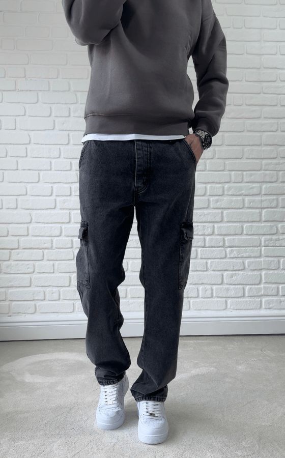 Antrasit Gri Kargo Cepli Baggy / BGT01