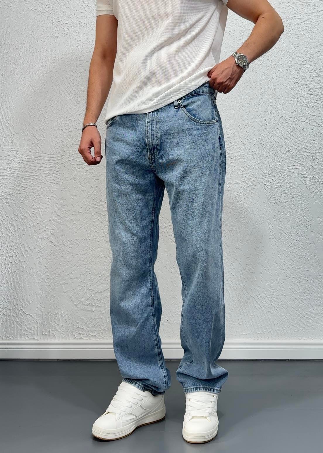 BAGGY JEAN / BUZ MAVİSİ - GRJ02