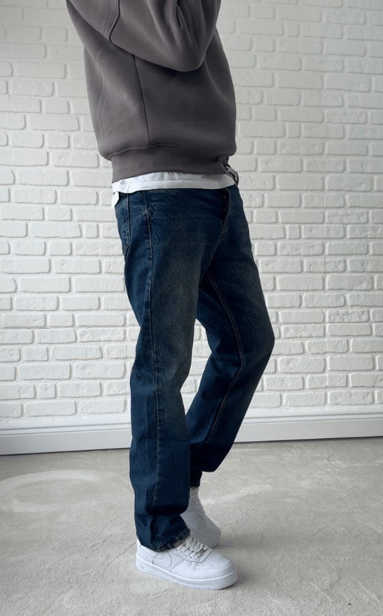 Koyu Mavi Premium Kalite Baggy Jean - BGT02
