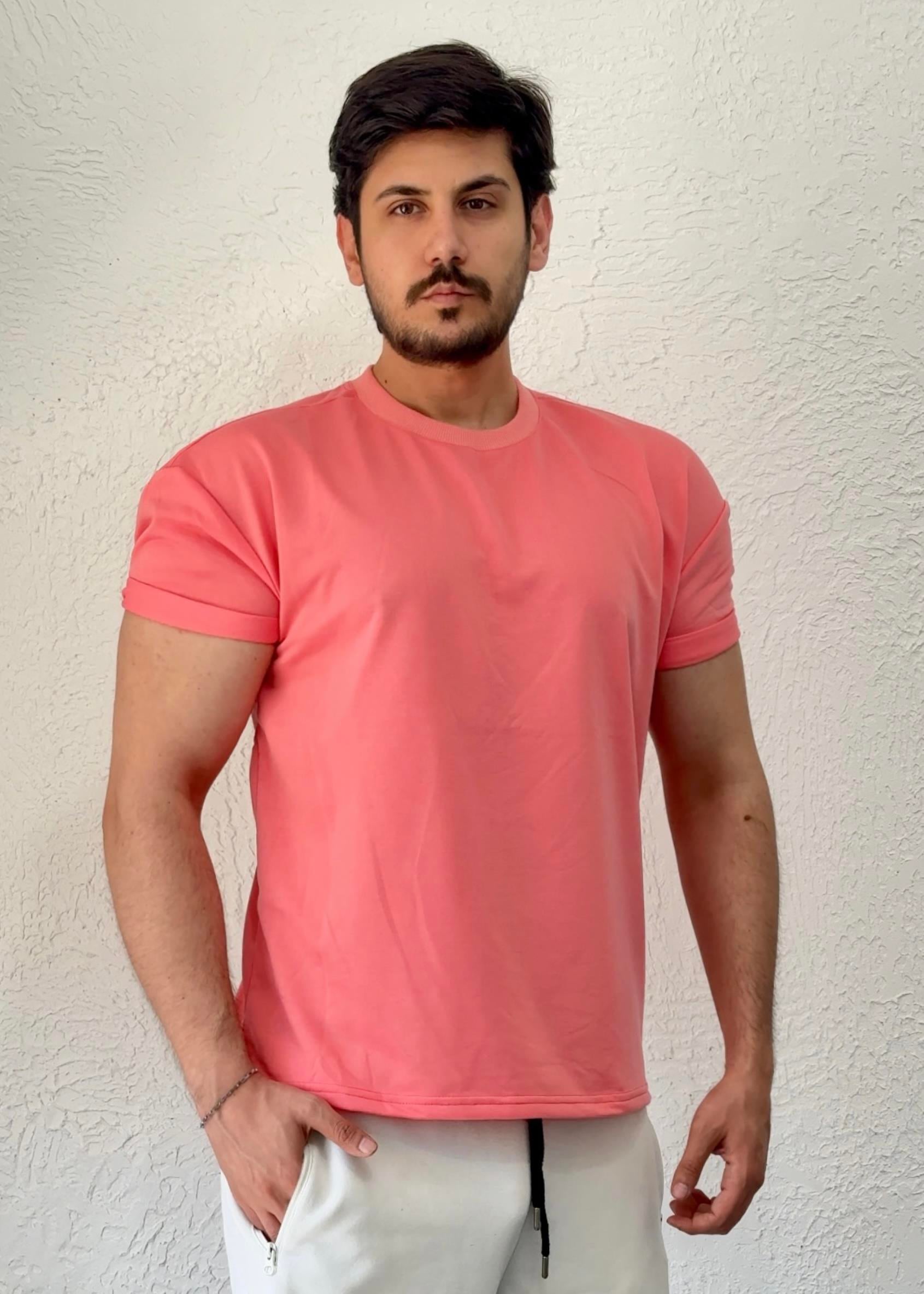 Özel kesim Kolları dar Oversize T-shirt / Pemb - BSC03