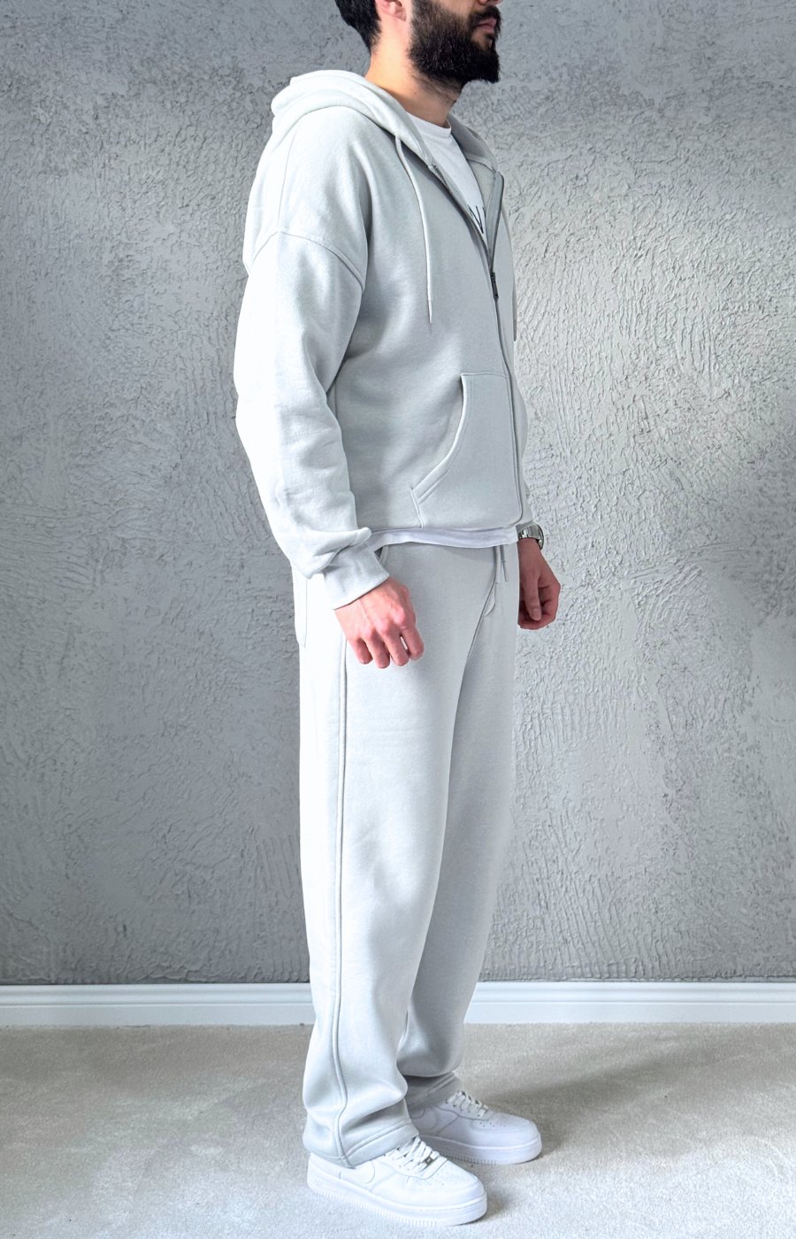 Premium Kalite Baggy Eşofman Takımı- Gri / TKM01