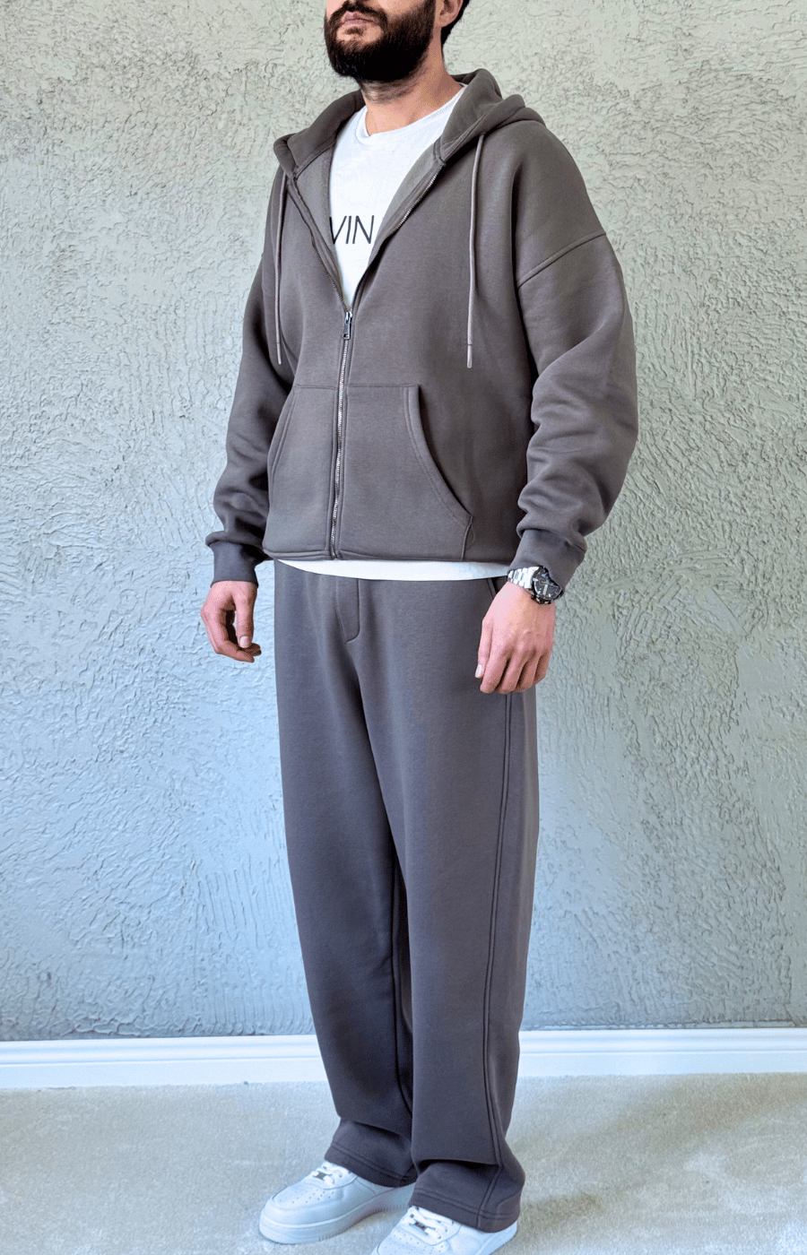 Premium Kalite Baggy Eşofman Takımı- Kahve/ TKM01