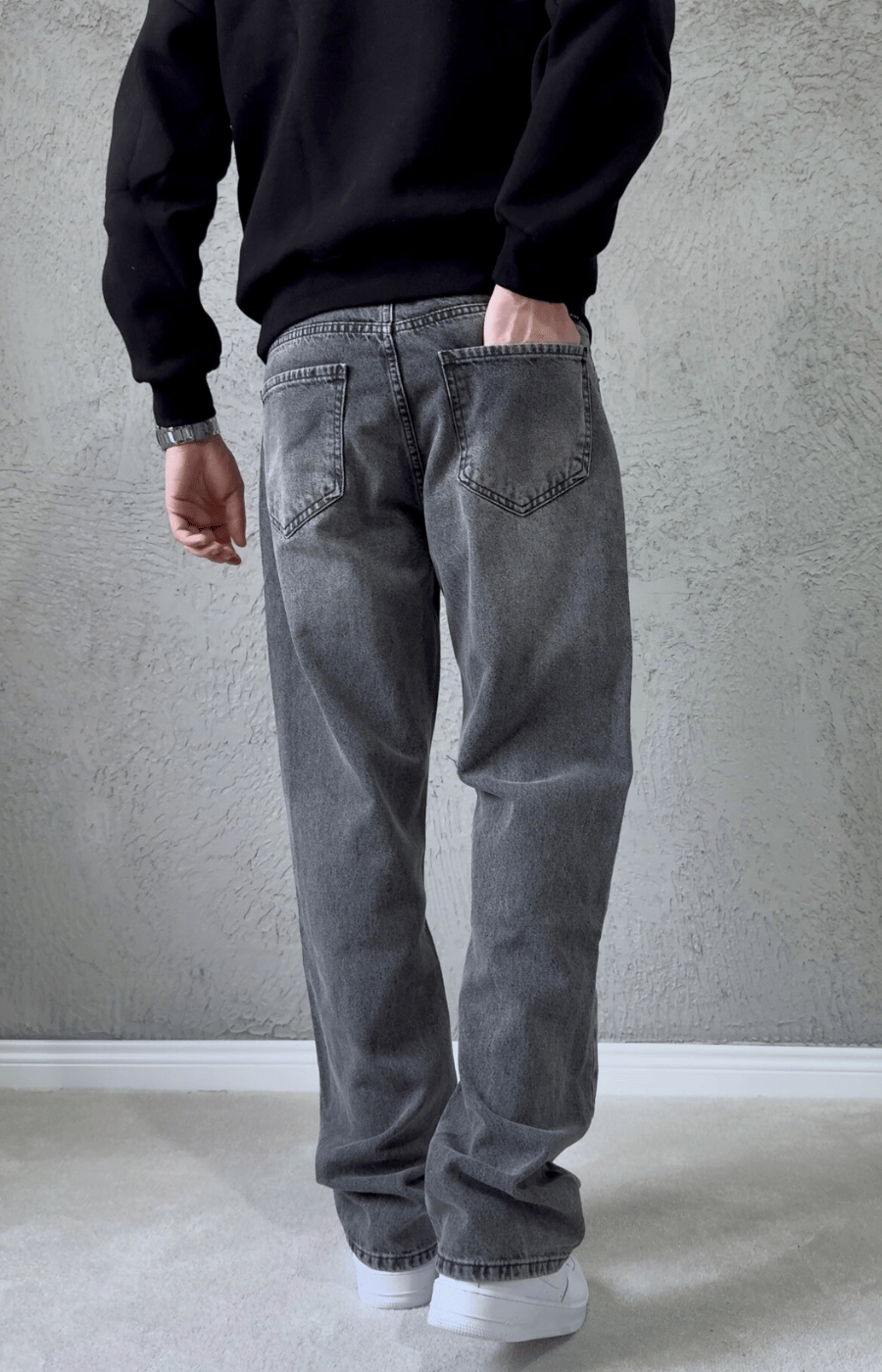 Premium Kalite Baggy Jean GRİ/ BGT06