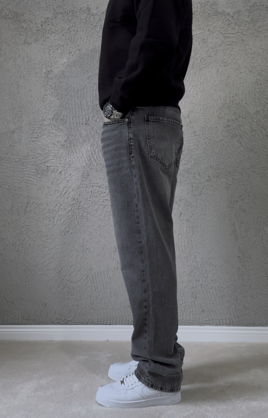 Premium Kalite Baggy Jean GRİ/ BGT06