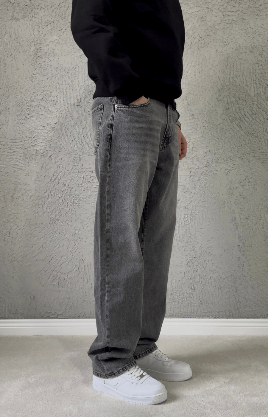 Premium Kalite Baggy Jean GRİ/ BGT06