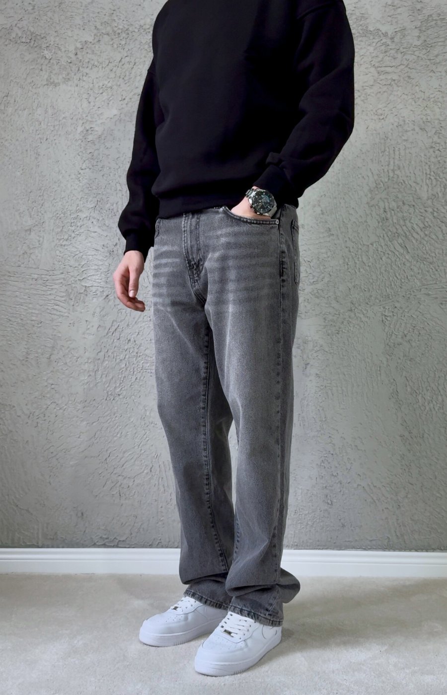 Premium Kalite Baggy Jean GRİ/ BGT06