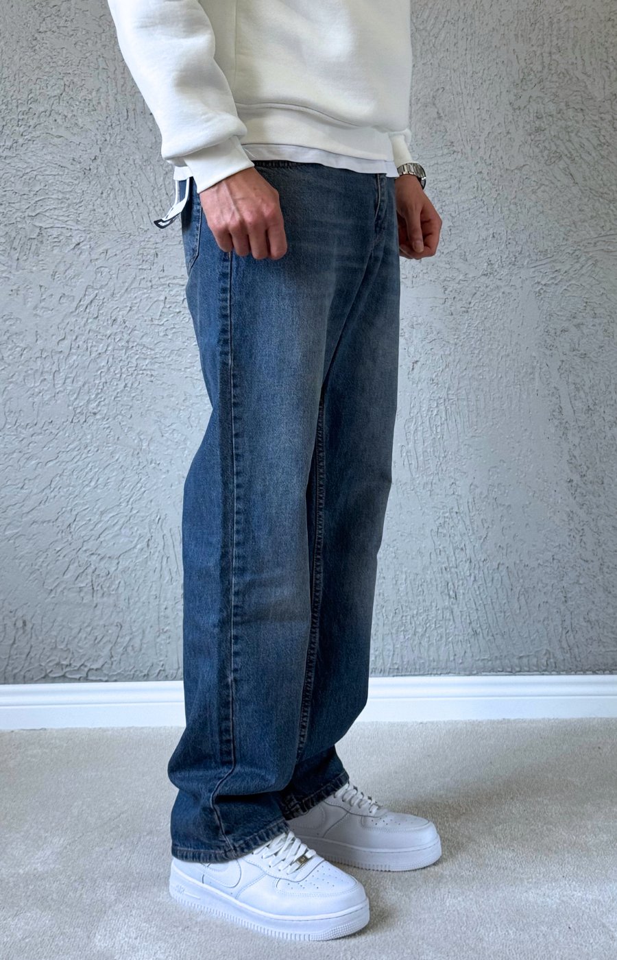 Premium Kalite Baggy Jean MAVİ/ BGT03