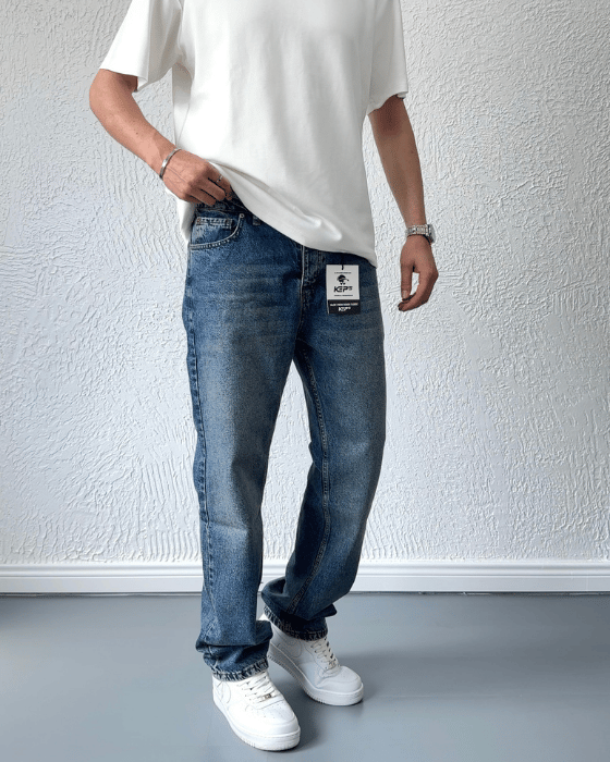Premium Kalite Baggy Jean MAVİ/ BGT05