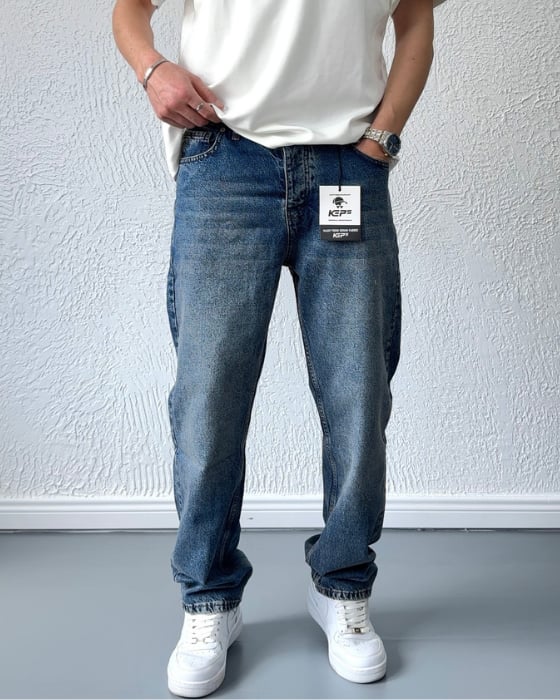 Premium Kalite Baggy Jean MAVİ/ BGT05