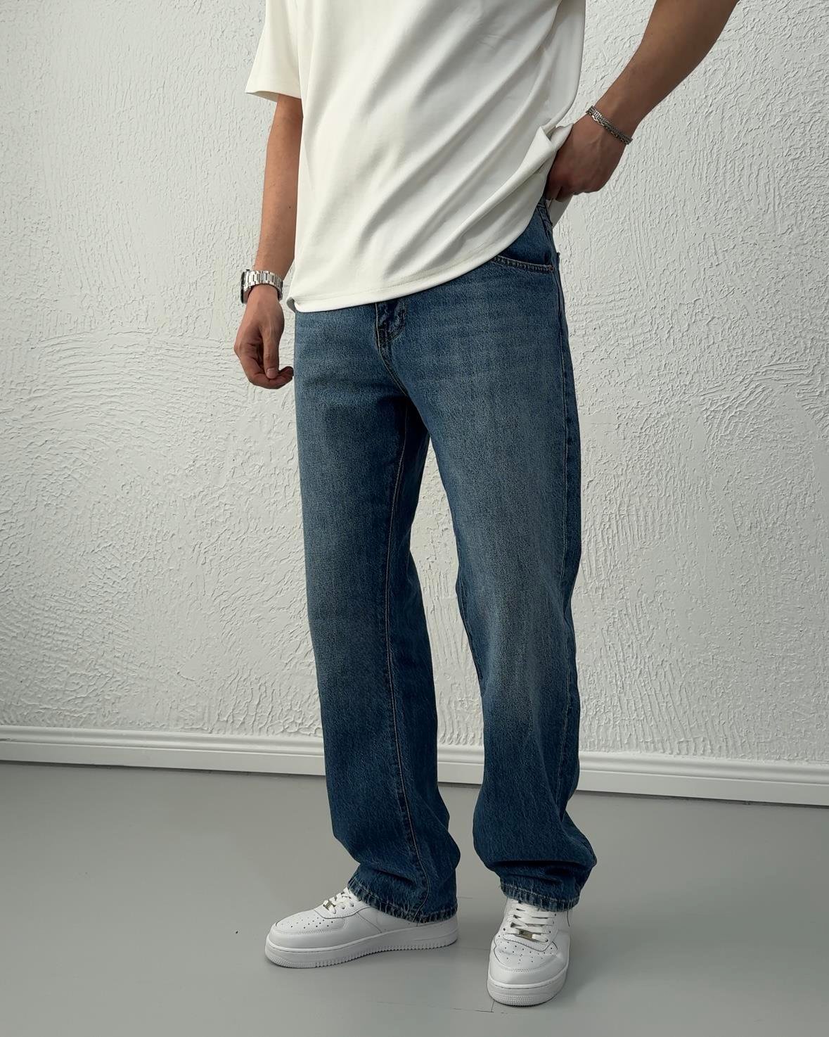 Premium Kalite Baggy Jean MAVİ/ BGT07